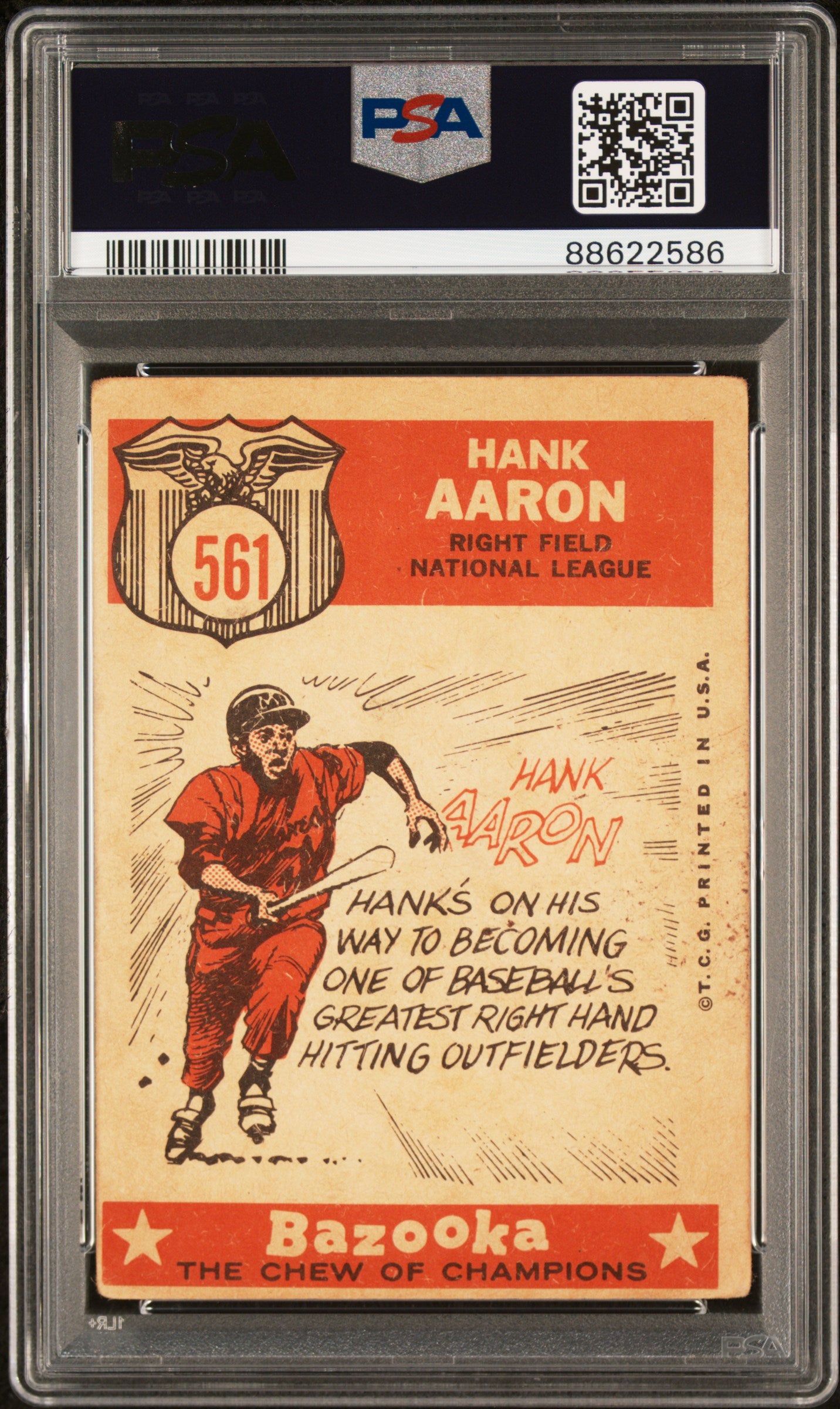 1959 Topps #561 Hank Aaron All Star PSA 2