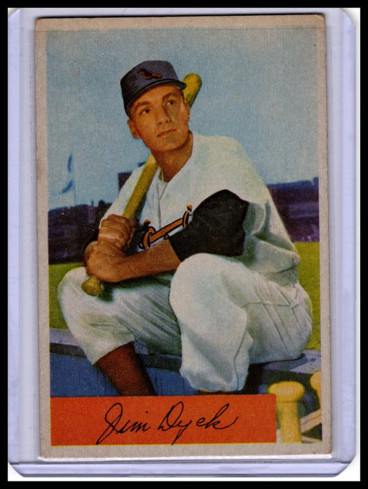 1954 Bowman #85b Jim Dyck