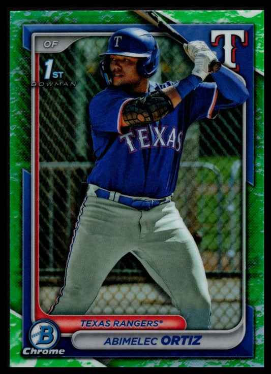 2024 Bowman #BCP-16 Abimelec Ortiz Chrome Prospects Blue Refractors #/150