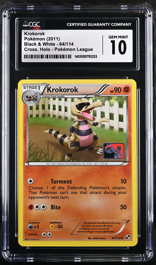 2011 Black & White #64/114 Krokorok CGC 10