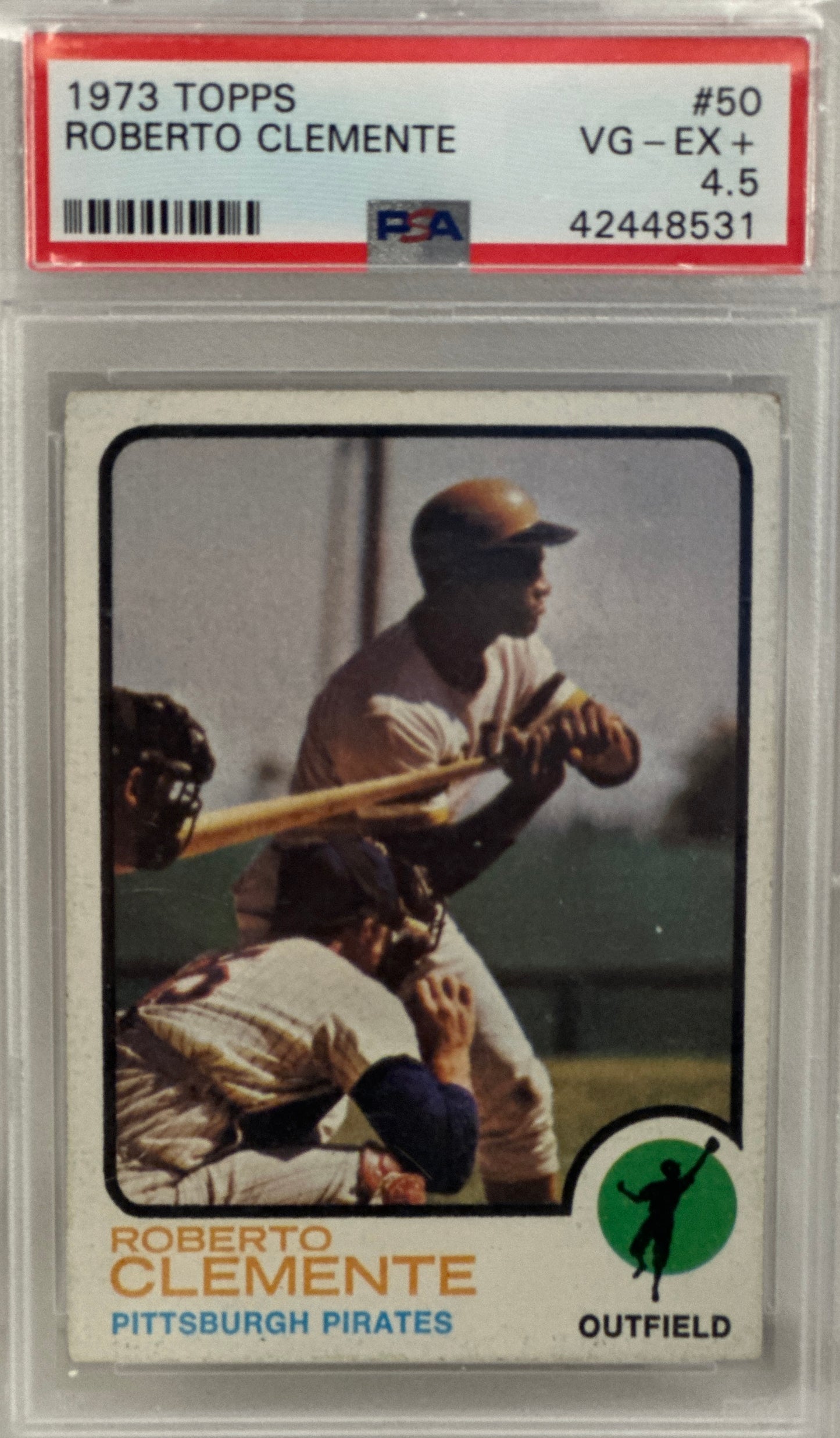 1973 Topps #50 Roberto Clemente PSA 4.5